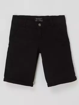 Шорты-чиносы с регулируемым поясом Blue Effect, черный