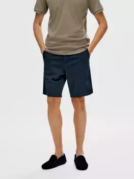 Шорты-чиносы SELECTED HOMME "SLHREGULAR BILL FLEX SHORTS NOOS", цвет Dark Sapphir