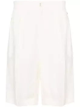 Шорты-чиносы со складками Patrizia Pepe, бежевый