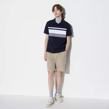 Шорты-чиносы Uniqlo свободного кроя, бежевый
