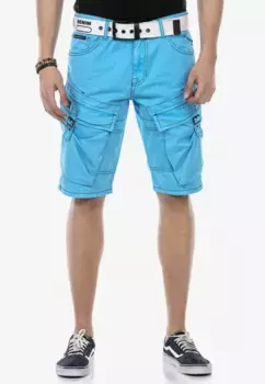 Шорты Cipo & Baxx с крутыми карманами-карго, голубой