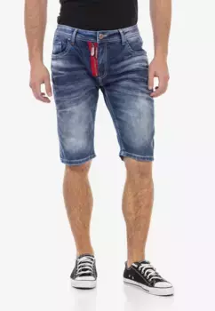 Шорты Cipo & Baxx со стильной застежкой-молнией, синий