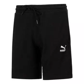 Шорты classic short 'black white' Puma, черный