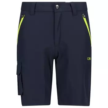 Шорты Cmp Kid's Bermuda 4 Way Stretch, цвет Black Blue/Lime