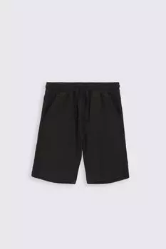 Шорты с карманами и кулиской на талии Coccodrillo, черный