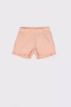 Шорты Coccodrillo розовый с кружевной отделкой на ножках