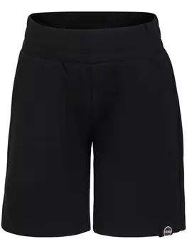 Шорты Colmar Kids из хлопковой смеси с аппликацией логотипа, черный