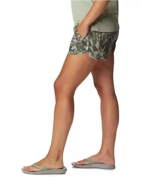 Шорты Columbia Pleasant Creek Stretch Shorts, цвет Stone Green/Floriculture