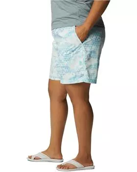 Шорты Columbia Plus Size Sandy River II Printed Shorts, цвет Spring Blue/Distant Peaks
