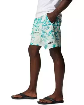 Шорты Columbia Summertide Stretch Printed Shorts, цвет Bright Aqua Distant Peaks