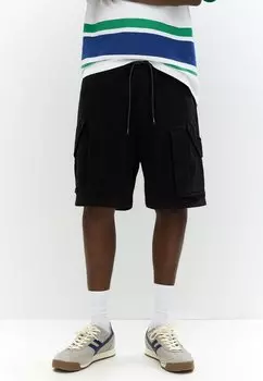 Шорты COMFORT BERMUDA PULL&BEAR, черный