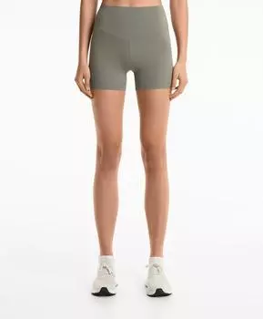 Шорты Comfortlux с высокой посадкой 10 см Oysho, средний хаки