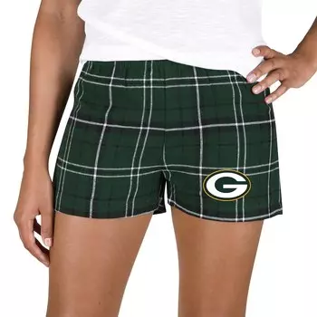Шорты Concepts Sport Green Bay Packers, зеленый