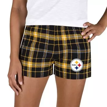 Шорты Concepts Sport Pittsburgh Steelers, черный
