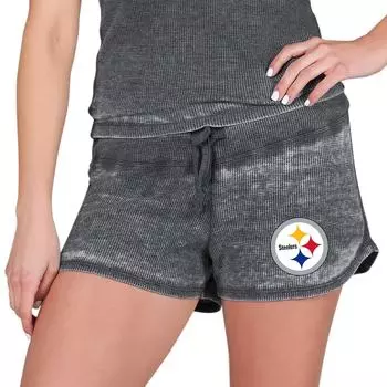 Шорты Concepts Sport Pittsburgh Steelers, угольный
