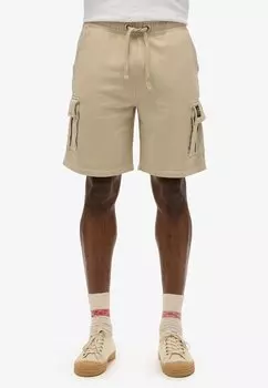 Шорты CONTRAST STITCH Superdry, бежевый