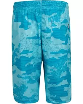 Шорты Converse Jungle Camo All Over Print Mesh Shorts, цвет Bleached Cyan