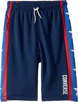 Шорты Converse Kids Star Stripe Mesh Shorts (Big Kids), темно-синий