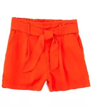 Шорты Copper Key для больших девочек 7–16 с завязкой спереди, красный