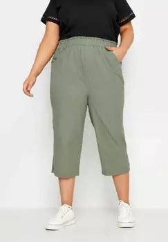 Шорты Cropped Yours Clothing, светло-зеленый