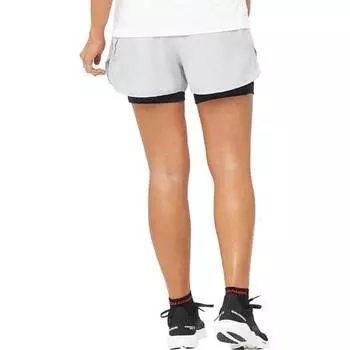 Шорты Cross 2-в-1 женские Salomon, цвет Oyster Mushroom