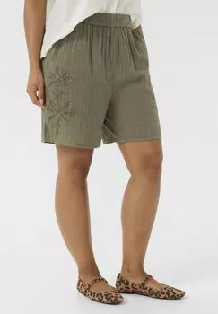 Шорты CUEMBROIDERED Culture, зеленый