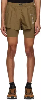 Шорты цвета хаки Norda Edition ZEGNA