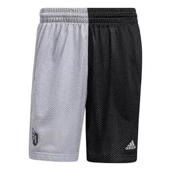 Шорты dame vis short casual basketball colorblock sports shorts black gray Adidas, черный