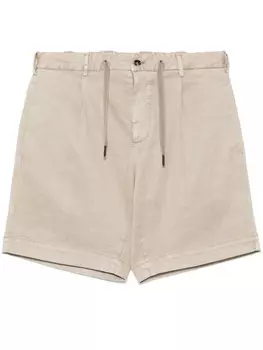 Шорты Dell'oglio со складками, нейтральный