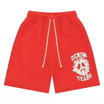 Шорты Denim Tears University Shorts, красный