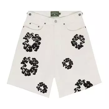 Шорты Denim Tears Wreath Jean Short, белый