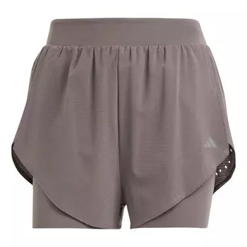 Шорты designed for training heat.rdy hiit 2-in-1 shorts asia sizing 'charcoal' Adidas, черный