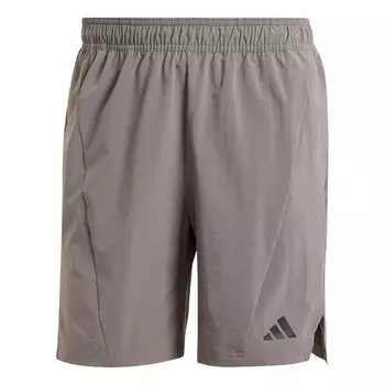 Шорты designed for training shorts asia sizing 'brown' Adidas, коричневый