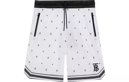 Шорты детские Burberry, белый / черный