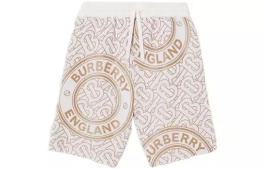 Шорты детские Burberry, белый / золотой