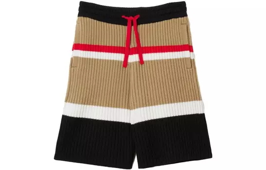 Шорты детские Burberry, бежевый / черный / белый