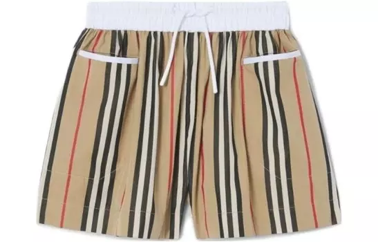 Шорты детские Burberry, хаки / белый