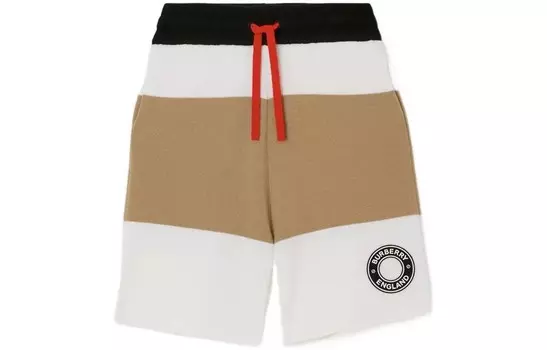 Шорты детские Burberry, хаки / белый / черный