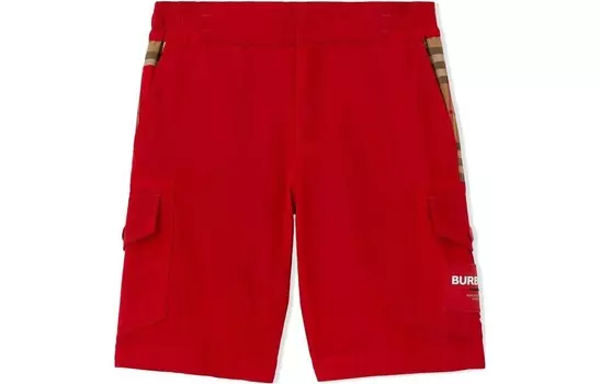 Шорты детские Burberry, красный / коричневый