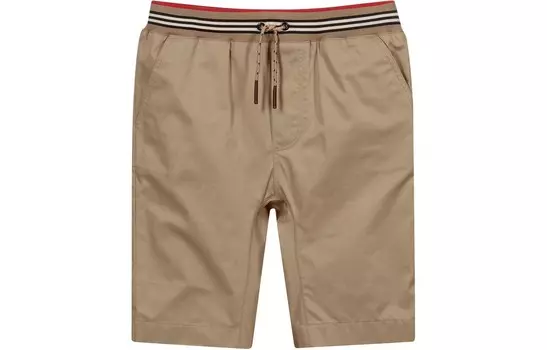 Шорты детские Burberry на резинке, хаки