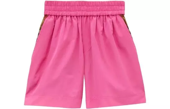 Шорты детские Burberry на резинке, розовый