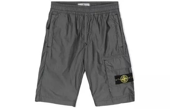 Шорты детские Stone Island, темно-серый