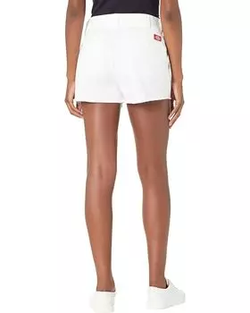 Шорты Dickies Juniors High-Rise Fray Hem Worker Shorts Original Twill, белый