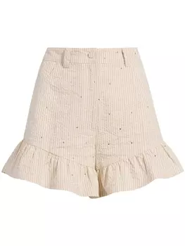 Шорты Ditsy Neema из сирсакера Cinq A Sept, бежевый