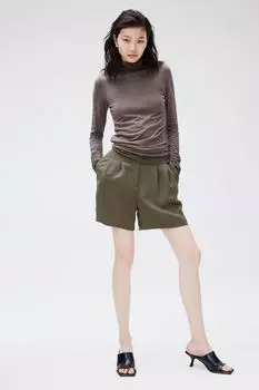 Шорты длиной до колена H&M, хаки