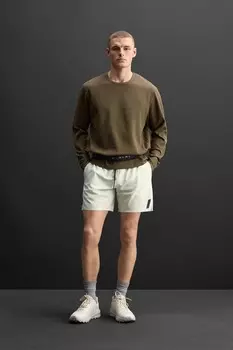 Шорты для базовых тренировок ZARA, цвет морской волны