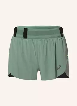 Шорты для бега 2-в-1 metarun split ASICS, мятный