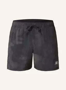 Шорты для бега 2 в 1 new balance, темно-серый