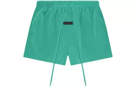 Шорты для бега из мятого нейлона Fear Of God Essentials, цвет Mint Leaf