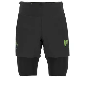 Шорты для бега Karpos Cengia Short, цвет Black/Jasmine Green